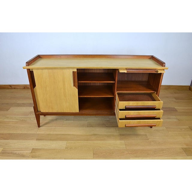 Vintage Compass Leg Sideboard Eros Edition by Gustave Gautier, 1950 For Sale - Image 10 of 13