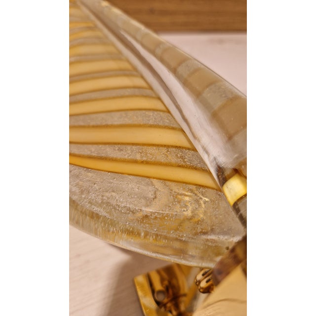 Red Large Wall Lights in Brass and Murano Glass, 1990s, Set of 2 For Sale - Image 8 of 18