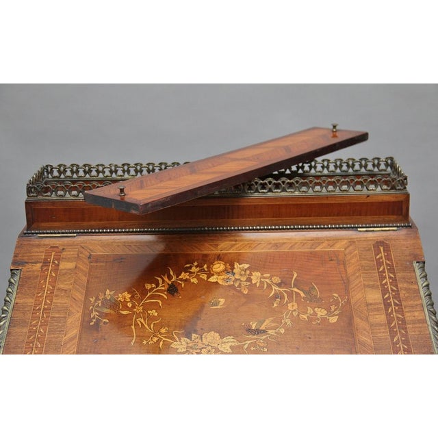 19th Century Kingwood and Ormolu Mounted Partners Desk, 1870s For Sale - Image 12 of 18