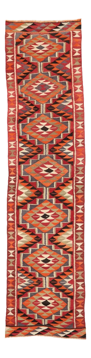 Vintage Herki Kilim Runner