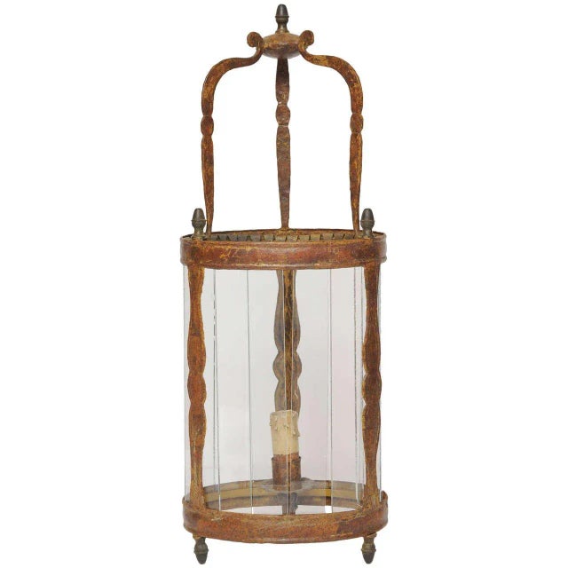 Antique Lacquered Wall Lantern For Sale - Image 6 of 6