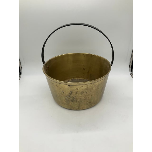 Brass Lot of 7 Vintage Brass Pots, Cauldrons, Ladle For Sale - Image 8 of 13