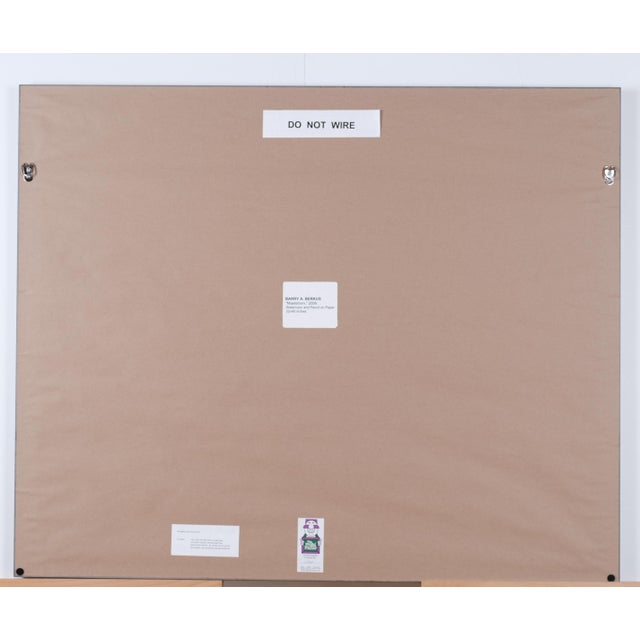 Barry Berkus 2006 "Maelstrom" Original One of a Kind Watercolor & Pencil Painting Framed and Ready to Display For Sale - Image 10 of 10