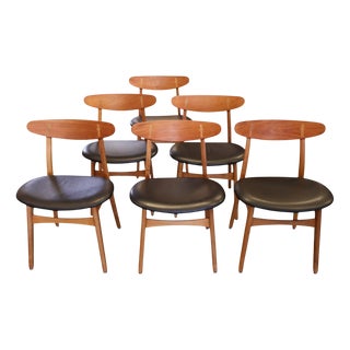 Model CH30 Chair in Teak and Oak by Hans J. Wegner for Carl Hansen & Søn, 1950s For Sale