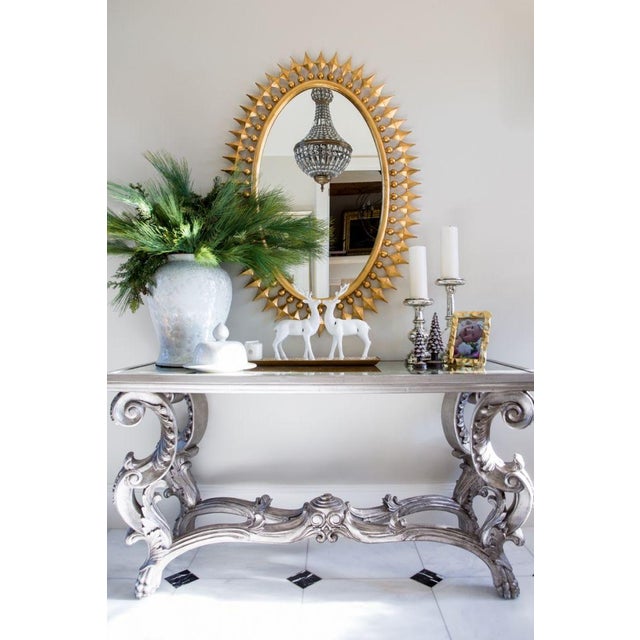 Wellington Mirror-Gold Leaf Our Wellington Mirror is one of our best sellers for a reason, its oval metal frame makes a...