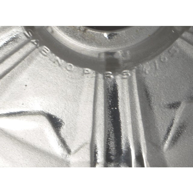 Metal Sabino French Art Deco Nickel Bronze Central Bowl 4-Arm Cup Chandelier - 1930s For Sale - Image 7 of 12