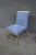 Mid Century Blue & Brass Side Chairs For Sale - Image 10 of 11