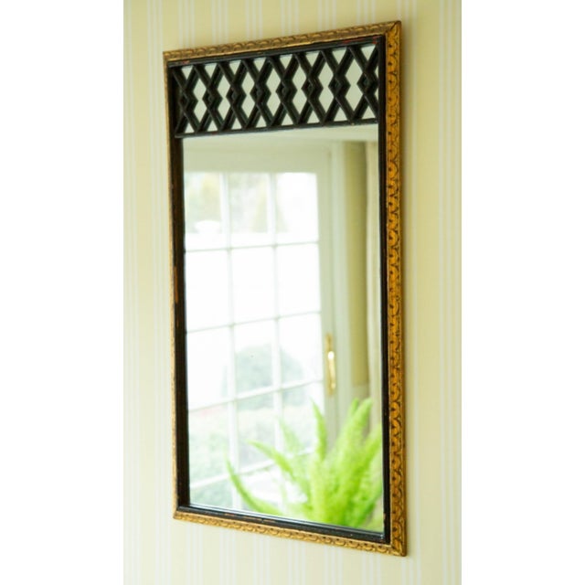 Traditional Antique Hand Carved Regency Style Gilt Wall Mirror For Sale - Image 3 of 8
