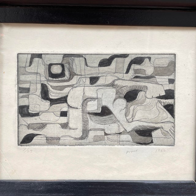 Modernist Etching, Artist Proof, C. 1962 Chairish