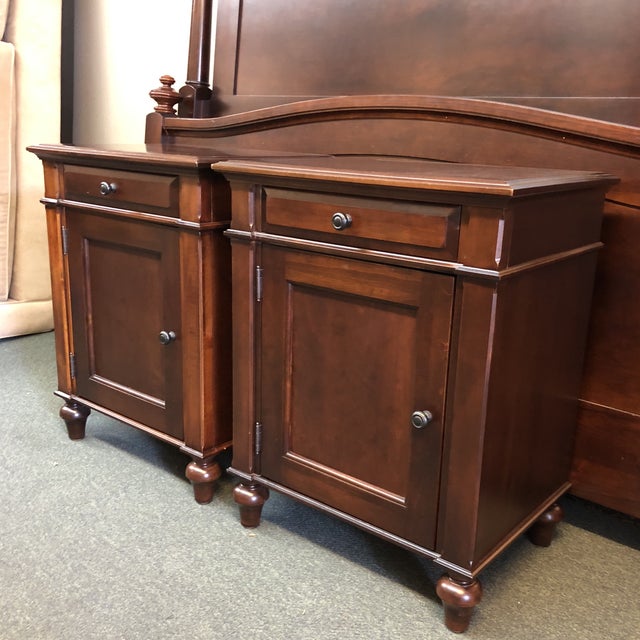 Empire Restoration Hardware Camden Tobacco Night Stands a Pair Chairish