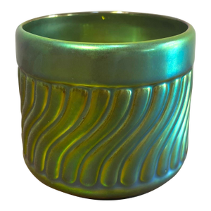 Zsolnay Classic Small Eosin Green Finish Ceramic Cachepot