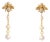 Queen Bee Pearl & Diamond Earrings, A Pair For Sale