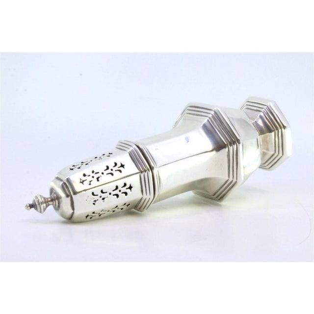 Silver Sprinkler in Octagonal Shape For Sale - Image 4 of 8