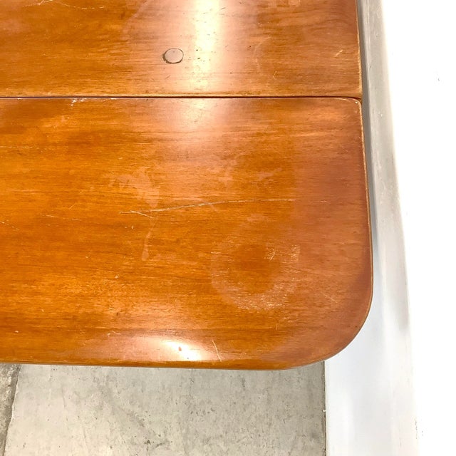 Vintage Solid Maple Dining Table by Cushman For Sale - Image 9 of 12