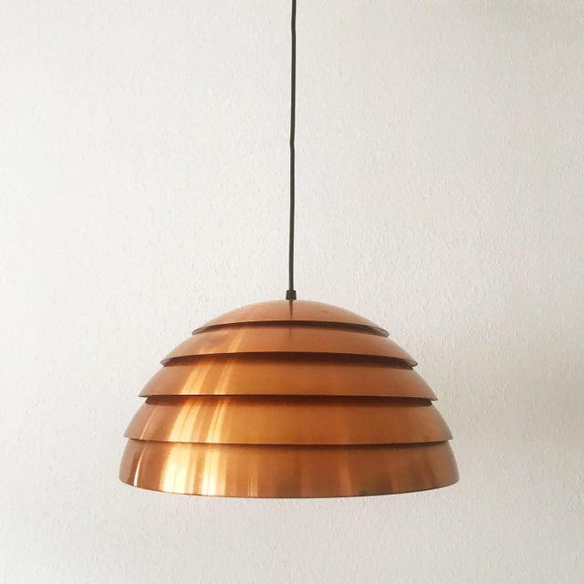 Copper Beehive Pendant Lamp by Hans-Agne Jakobsson, 1960s For Sale - Image 9 of 16