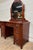 Victorian Vintage Davis Cabinet Co Lillian Russell Victorian Style Walnut Vanity Desk For Sale - Image 3 of 16