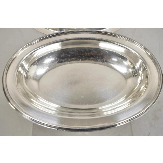 Metal Vintage Wilcox Sp Co Oval Silver Plated Vegetable Serving Platter W "K" Monogram For Sale - Image 7 of 11