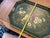 Vintage Hand-Painted Floral & Botanical Tôleware Octagonal Serving Tray With Reticulated Gallery For Sale In Chicago - Image 6 of 7