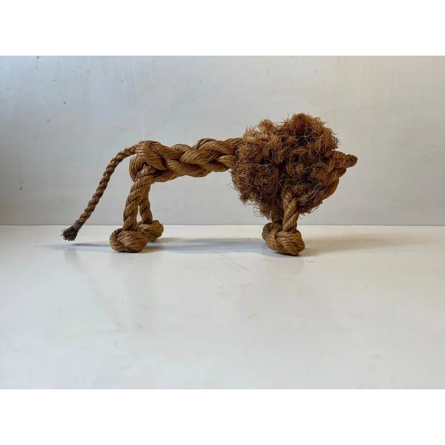Vintage Natural Rope Lion by Kay Bojesen & Jorgen Bloch, Denmark, 1960s For Sale - Image 6 of 7