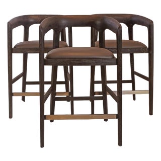 Interlude Kendra Counter Stools, Set of 3 For Sale
