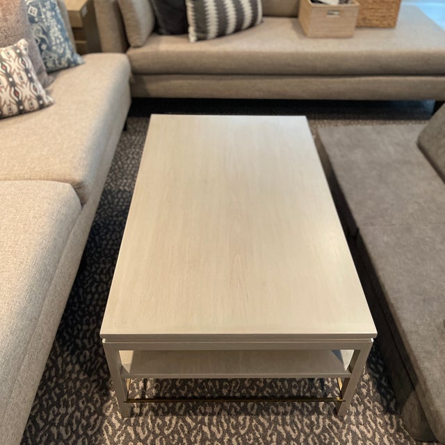 Brass Stretcher Coffee Table After Edward Wormley, Ca. 1950s Chairish