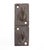 Reclaimed stacked two arm wall hook made of cast iron with a black finish. The original mounting screws are not available....