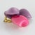 Francoise Montague Lavender and Pink Heart Resin Clip Earrings For Sale In Atlanta - Image 6 of 7