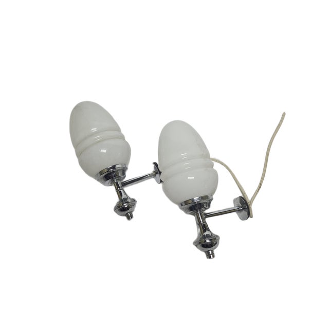 Art Deco Style Sconces, Poland, 1970s, Set of 2 For Sale - Image 6 of 12