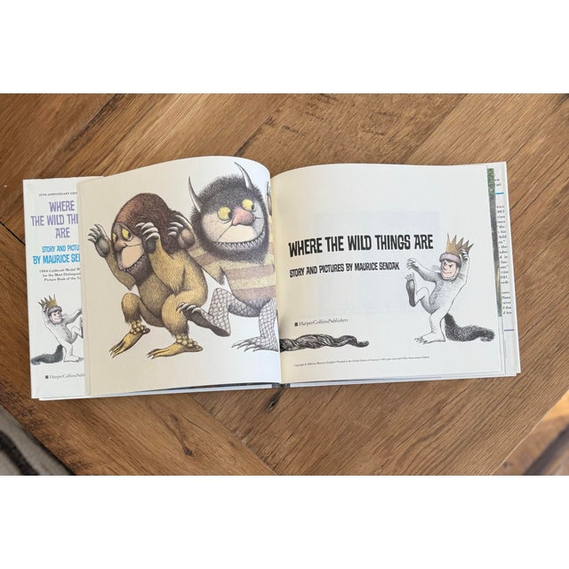 1988 Maurice Sendak Hardcover Children’s Book Where the Wild Things Are 25th Anniversary Edition For Sale - Image 9 of 12