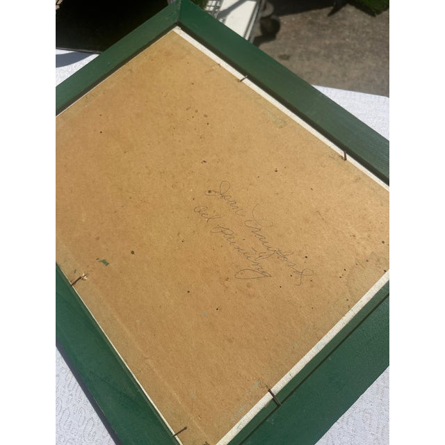 1970s Framed Foliage and Path Landscape Painting, Signed by the Artist For Sale - Image 9 of 9