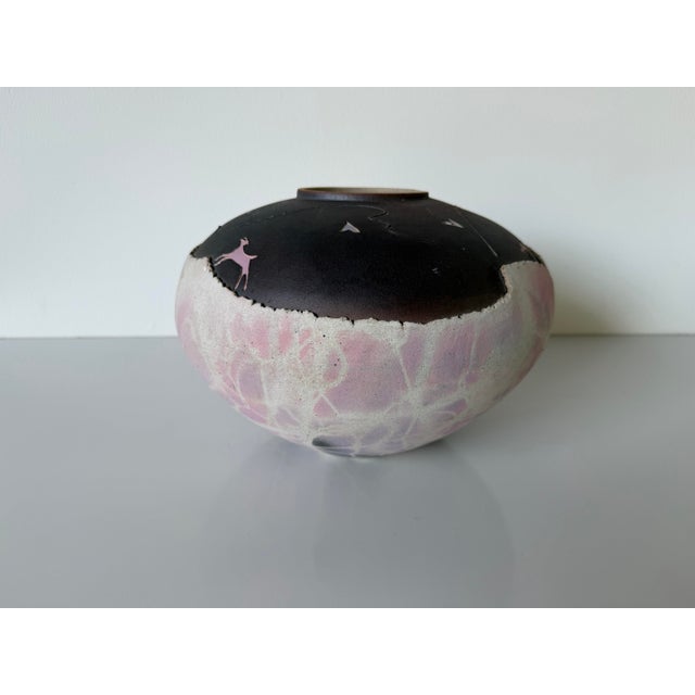 1990's Vintage Native American Studio Pottery Vase – Signed For Sale - Image 9 of 12