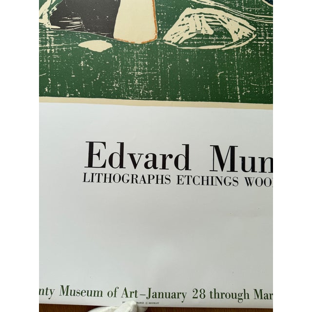 Edvard Munch, Two Women on the Shore Exhibition Poster, 1960s, Lithograph For Sale - Image 6 of 8