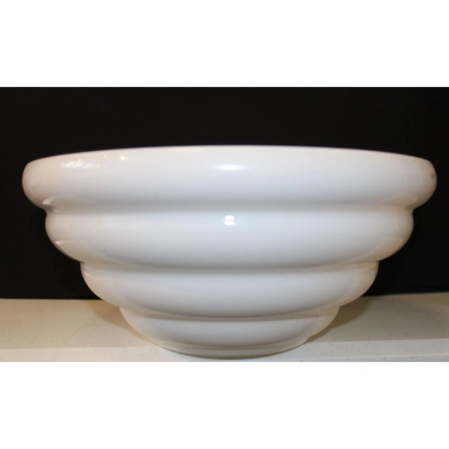 White "Deco" Bowl by Venini For Sale In Naples, FL - Image 6 of 7