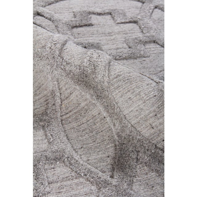 Not Yet Made - Made To Order Wellington Silver Hand loom Wool Area Rug - 8'x10' For Sale - Image 5 of 8