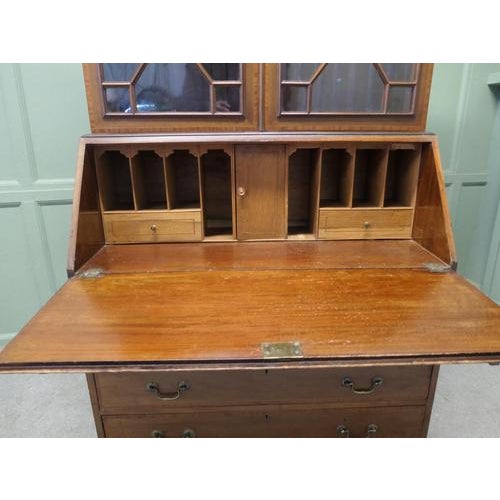 1900 - 1909 Antqiue Edwardian Bureau Bookcase, 1900 For Sale - Image 5 of 9