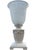Elegant vintage urn-form table lamp with a beautifully detailed neoclassical silhouette and raised coastal shell and sea-...