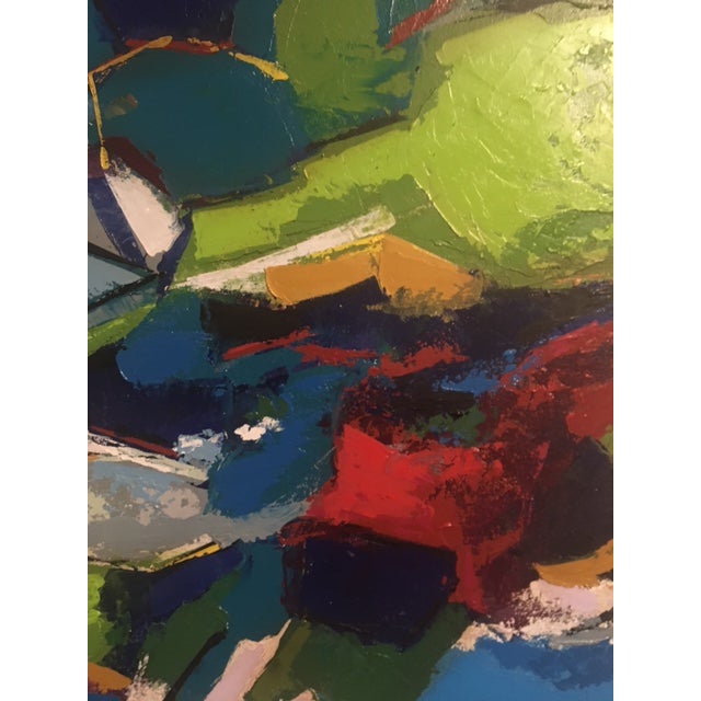 Blue 2022 Contemporary Abstract Expressionist Painting by Jesus Galvan For Sale - Image 8 of 10
