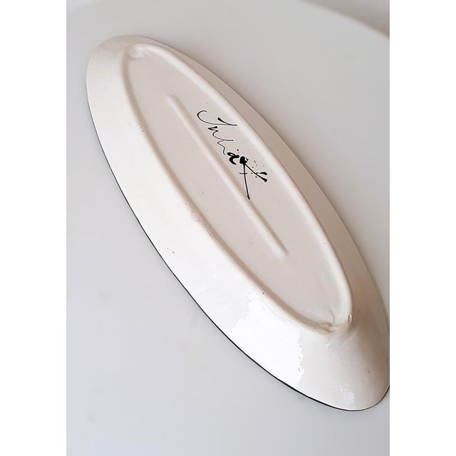 Hand-Made Painted and Glazed Ceramic Bowl from Julia Keramik, 1990s For Sale - Image 4 of 9