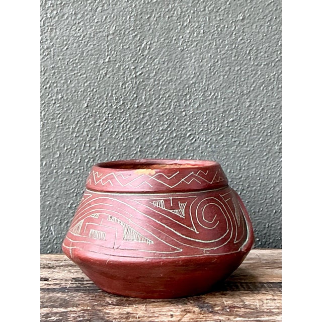 Vintage Handcrafted Ceramic Tribal Bowl For Sale - Image 16 of 16
