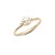 Diamond Evil Eye Modern Ring in 14k Yellow Gold Size 7 For Sale - Image 9 of 11
