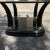 Wood Mid 20th Century Postmodern Faux Elephant Tusk Glass Top Coffee Table in Black Lacquer Manner of Henredon For Sale - Image 7 of 13