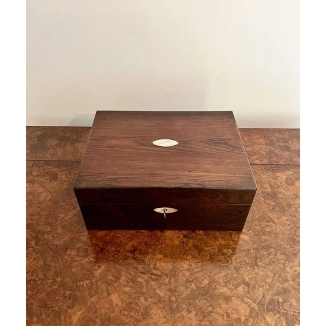 Victorian Rosewood Jewelery Box, 1860s For Sale - Image 4 of 8