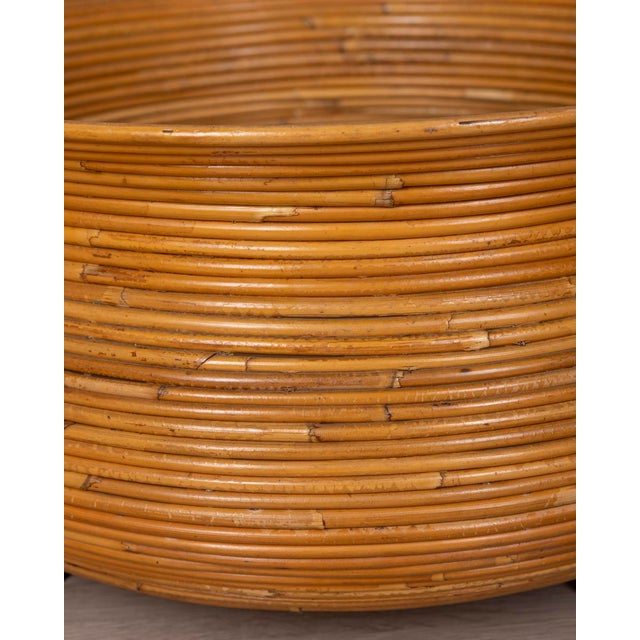 Vintage Italian Bamboo Planter, 1960s For Sale - Image 4 of 7