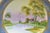 Early 20th Century Nippon Hand Painted Porcelain Blue Centerpiece Compote Bowl W/ Cottage & Geese For Sale - Image 4 of 18