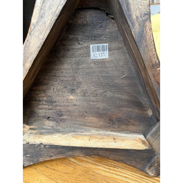 Wood A Pair of Restoration Hardware Sculptural Pedestal Side Tables, Drinks Tables With Glass Tops For Sale - Image 7 of 18