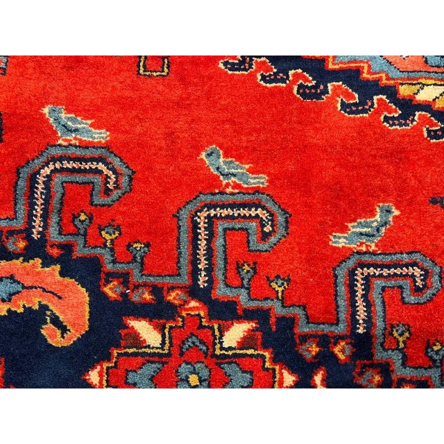 1970s 1970s Fine Hand Knotted Persian Vintage Viess Rug For Sale - Image 5 of 13