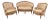 French Complete Salon Set W/Velvet Upholstery For Sale