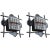 Metal Brutalist Glass and Wrought Iron Lights by Tom Ahlström & Hans Ehrich, 1968, Set of 2 For Sale - Image 7 of 7