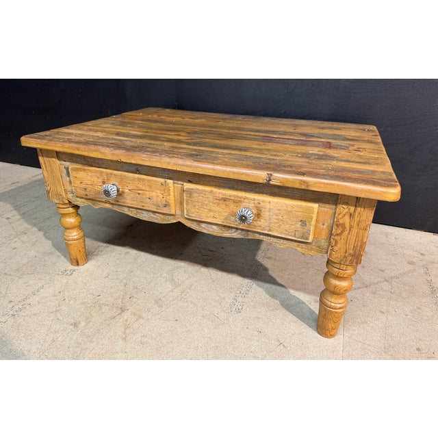 Pine Coffee Table, 1930 For Sale - Image 10 of 10