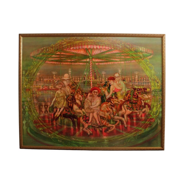 Mark Tochilkin 'Carrousel' Monumental Original Oil Painting For Sale - Image 13 of 13